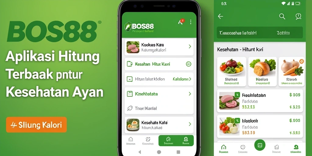 Antarmuka BOS88 menampilkan fungsi penghitungan kalori yang intuitif dan informatif.