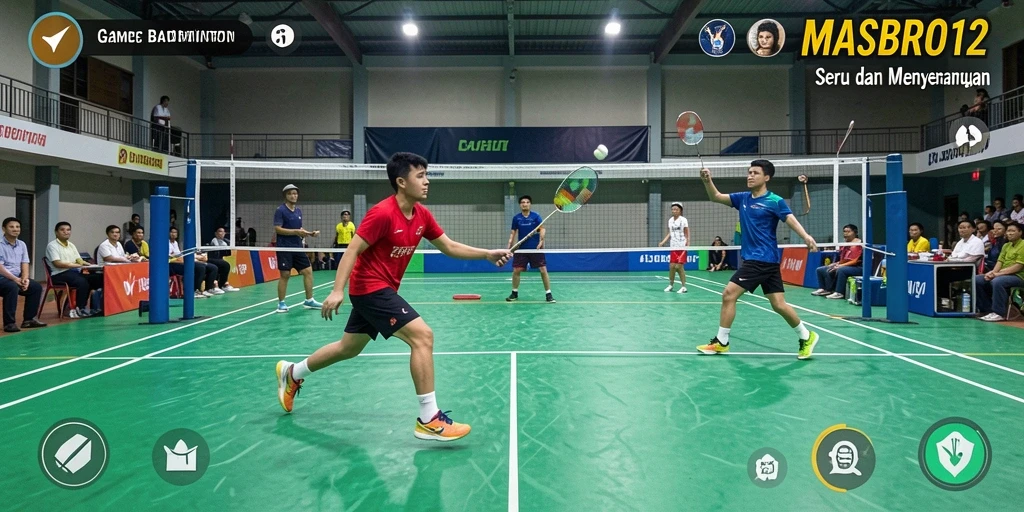 Antarmuka pengguna yang intuitif dan atraktif untuk game Badminton.